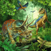 RAVENSBURGER Puzzle Úžasní dinosauři 3x49 dílků