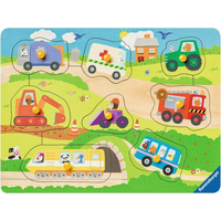 RAVENSBURGER Dřevěná vkládačka Dopravní prostředky