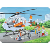 RAVENSBURGER Moje první puzzle Zásahová vozidla 4v1 (2,4,6,8 dílků)