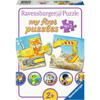 RAVENSBURGER Moje první puzzle Zvířátka na stavbě 9x2 dílků