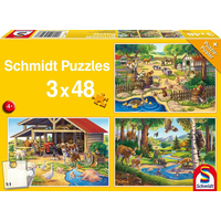 SCHMIDT Puzzle Má oblíbená zvířátka 3x48 dílků