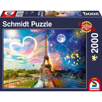 SCHMIDT Puzzle Paříž ve dne, v noci 2000 dílků