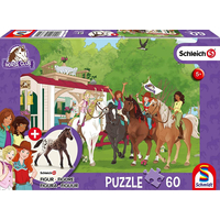 SCHMIDT Puzzle Schleich Setkání 60 dílků + figurka Schleich