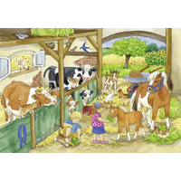 RAVENSBURGER Puzzle Den na farmě 2x24 dílků