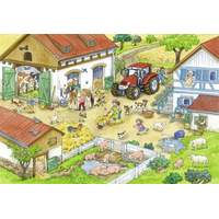 RAVENSBURGER Puzzle Den na farmě 2x24 dílků