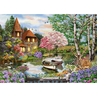 SCHMIDT Puzzle Dům u jezera 1000 dílků