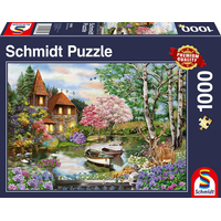 SCHMIDT Puzzle Dům u jezera 1000 dílků