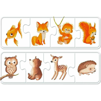 RAVENSBURGER Moje první puzzle Barevná zvířátka 6x4 dílky