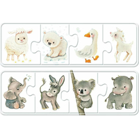 RAVENSBURGER Moje první puzzle Barevná zvířátka 6x4 dílky