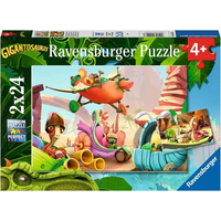 RAVENSBURGER Puzzle Gigantosaurus: Vzhůru za dobrodružstvím 2x24 dílků