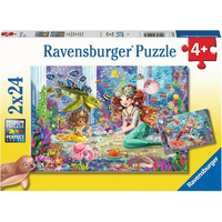 RAVENSBURGER Puzzle Mořské panny 2x24 dílků