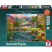 SCHMIDT Puzzle Domek u jezera 1000 dílků
