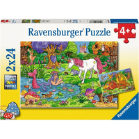 RAVENSBURGER Puzzle Kouzelný les 2x24 dílků