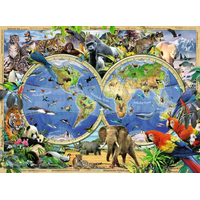 RAVENSBURGER Puzzle Svět divokých zvířat XXL 100 dílků