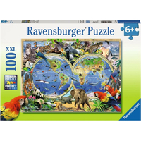 RAVENSBURGER Puzzle Svět divokých zvířat XXL 100 dílků