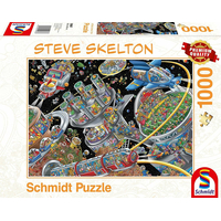 SCHMIDT Puzzle Vesmírná kolonie 1000 dílků