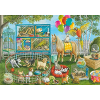 RAVENSBURGER Puzzle Zábava s domácími zvířátky 35 dílků