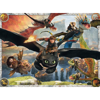 RAVENSBURGER Puzzle Jak vycvičit draka: Dobří draci XXL 150 dílků