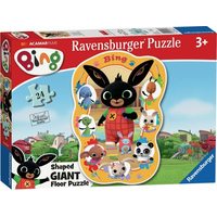 RAVENSBURGER Obrovské podlahové puzzle Bing 24 dílků