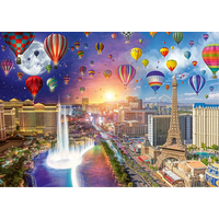 SCHMIDT Puzzle Den a noc: Las Vegas 1000 dílků