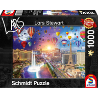 SCHMIDT Puzzle Den a noc: Las Vegas 1000 dílků