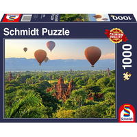 SCHMIDT Puzzle Horkovzdušné balóny nad Mandalay 1000 dílků