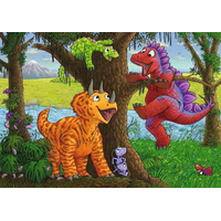 RAVENSBURGER Puzzle Hraví dinosauři 2x24 dílků