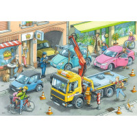 RAVENSBURGER Puzzle Popeláři a odtahový vůz 2x24 dílků