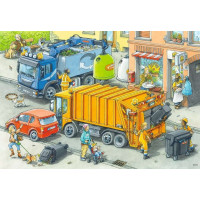 RAVENSBURGER Puzzle Popeláři a odtahový vůz 2x24 dílků