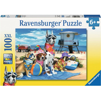 RAVENSBURGER Puzzle Zákaz psů na pláži XXL 100 dílků