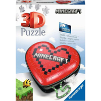 RAVENSBURGER 3D puzzle Srdce Minecraft 54 dílků