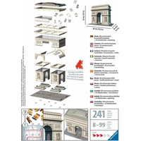 RAVENSBURGER 3D puzzle Vítězný oblouk, Francie 216 dílků