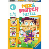 RAVENSBURGER Puzzle Mix&Match: Barevné šaty 3x24 dílků