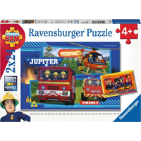 RAVENSBURGER Puzzle Požárník Sam: Výjezd 2x24 dílků
