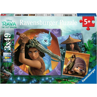 RAVENSBURGER Puzzle Raya a drak 3x49 dílků