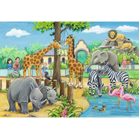 RAVENSBURGER Puzzle Vítejte v Zoo 2x24 dílků