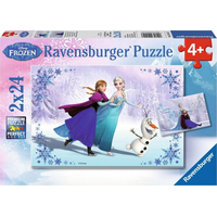 RAVENSBURGER Puzzle Ledové království: Sestry navždy 2x24 dílků