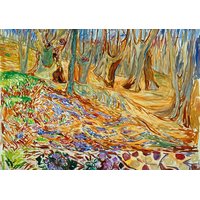 BLUEBIRD Puzzle Jilmový les na jaře (1923) 1000 dílků