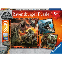 RAVENSBURGER Puzzle Jurský svět: Instinkt lovce 3x49 dílků