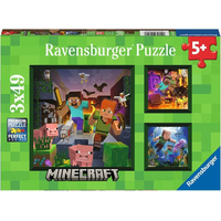 RAVENSBURGER Puzzle Minecraft Biomes 3x49 dílků