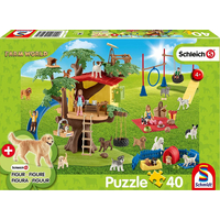 SCHMIDT Puzzle Schleich Šťastní pejsci 40 dílků + figurka Schleich