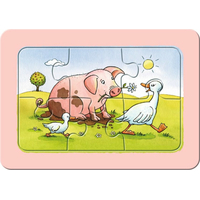 RAVENSBURGER Moje první puzzle Zvířecí kamarádi 3x6 dílků