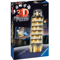 RAVENSBURGER Svítící 3D puzzle Noční edice Šikmá věž v Pise 216 dílků