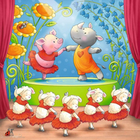 RAVENSBURGER Puzzle Zvířátka na pódiu 3x49 dílků