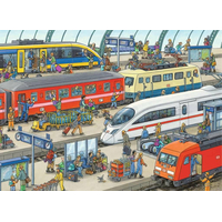 RAVENSBURGER Puzzle Železniční stanice 60 dílků