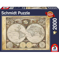 SCHMIDT Puzzle Historická mapa světa 2000 dílků