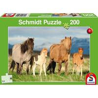 SCHMIDT Puzzle Koňská rodina 200 dílků