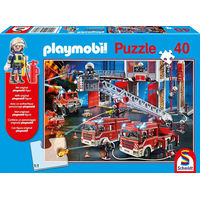 SCHMIDT Puzzle Playmobil Hasičský sbor 40 dílků + figurka Playmobil