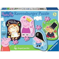 RAVENSBURGER Puzzle Prasátko Peppa 4v1 (4,6,8,10 dílků)