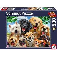 SCHMIDT Puzzle Psí selfie 500 dílků